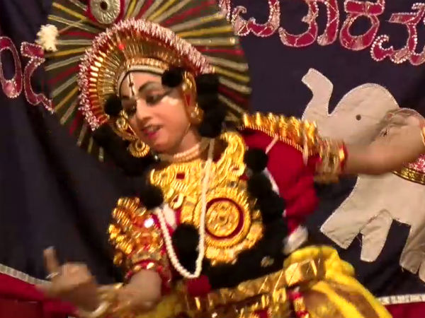 Mandarthi Yakshagana show on rainy season also