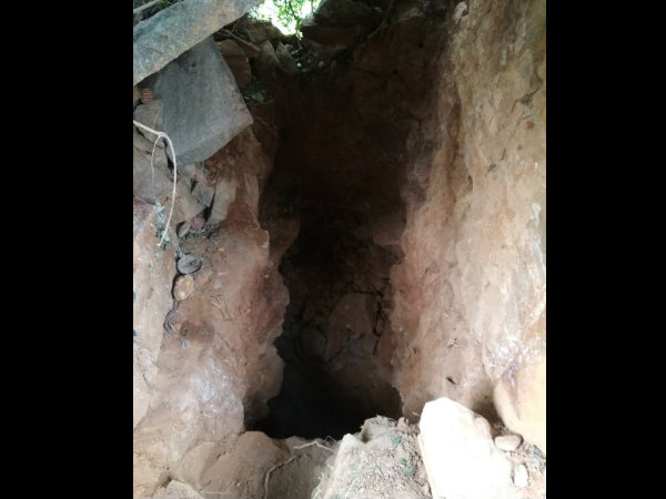 Treasure hunt attempt in Magadi ancient temple lands 