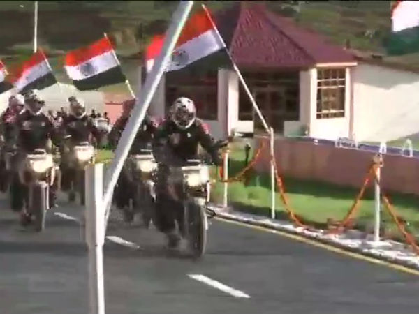 Bengaluru Army bases team went Kargil in bike to pay homage to Soldiers 