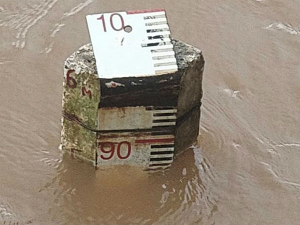 Hosmata Bridge connecting Kukke Subrhamanya again submerged in flood water 