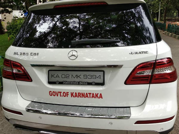 BJP MLA Suresh Kumar raise voice against illegal name board on car