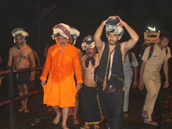 Minister DK Shivakumar went to Shabari Male