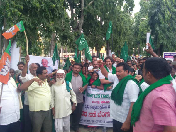 BJP leaders of Ramanagar were not present at the Padayatra 
