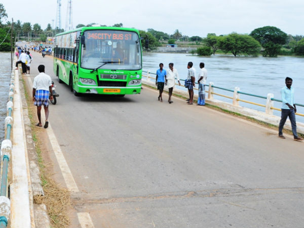 Kapila River overflowing above danger mark
