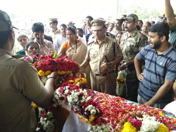 Vijayananda Suresh Nayak (29) was cremated with all government honors 