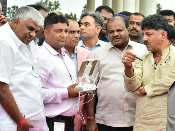 Kumaraswamy inagurated many development programs in Ramanagar