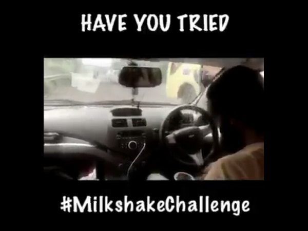 Mangaluru road condition mocked Milk shake challenge video viral 