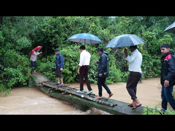 Heavy monsoon rainfall lashed Malnad region of the district on Tuesday