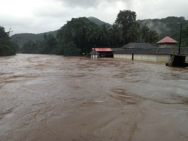 Heavy rain in Dakshina Kannada, Western Ghat range 