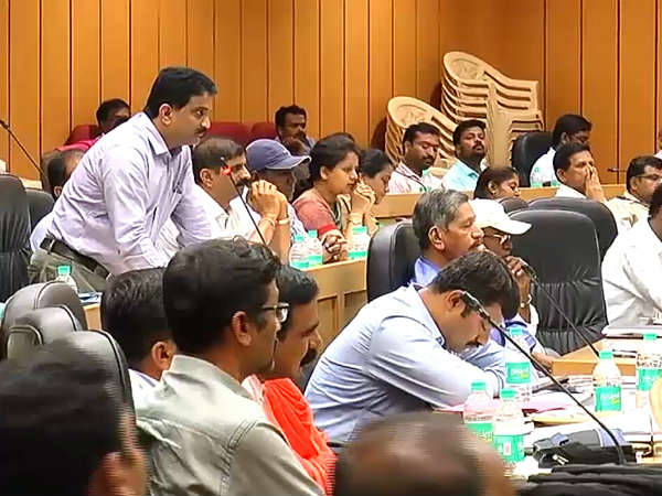 Officials were sleeping at a development meeting in Ramanagar 