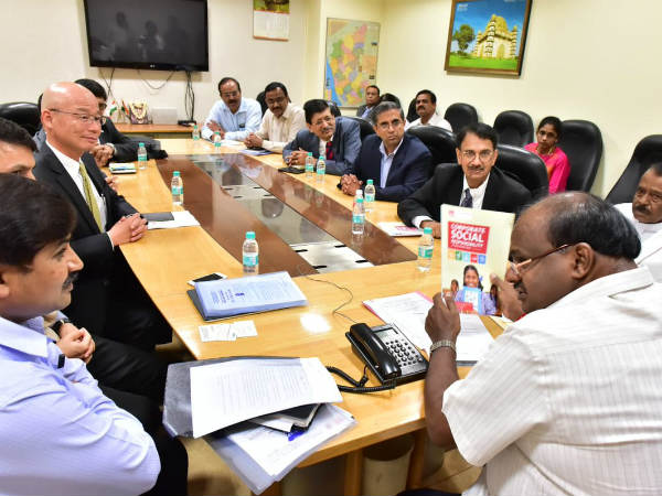 Kumaraswamy request Toyota officers to give jobs to local people 