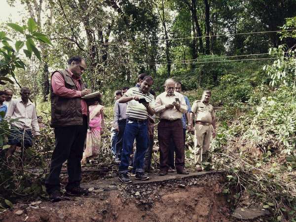 ISRO scientists team visited Kodagu to investigate about land slides