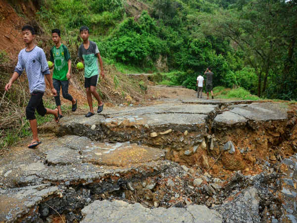 Heavy rain in North East state of India high alert