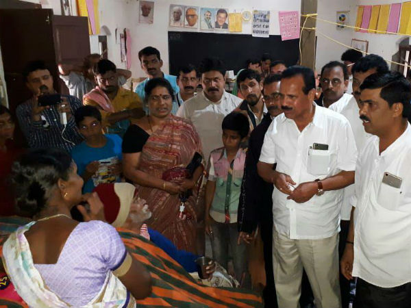 Sadananda Gowda, Nalin Kumar Kateel visited Jodupala on Sunday 