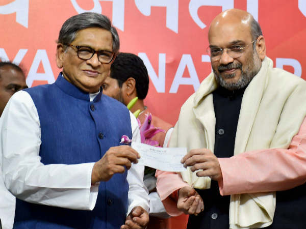 ಆಪ್ತರ ಬಳಿ ಎಸ್.ಎಂ.ಕೃಷ್ಣ ಚರ್ಚೆ