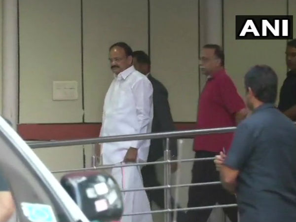 VP Venkaiah Naidu visits AIIMs hospital to enquire Vajpayees health VP Venkaiah Naidu visits AIIMs hospital to enquire Vajpayees health