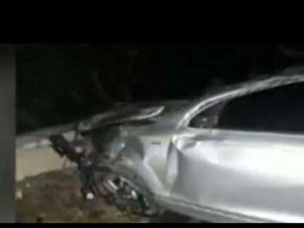 Reason for the Darshan car accident was the negligence of the driver
