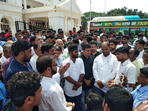 Protest against Rape accused in Bantwal