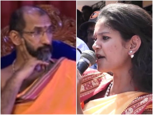 ಚೈತ್ರಾ ಕುಂದಾಪುರ ಮತ್ತು ಹಿಂದೂ ಸಂಘಟನೆಯ ಕಾರ್ಯಕರ್ತರು 