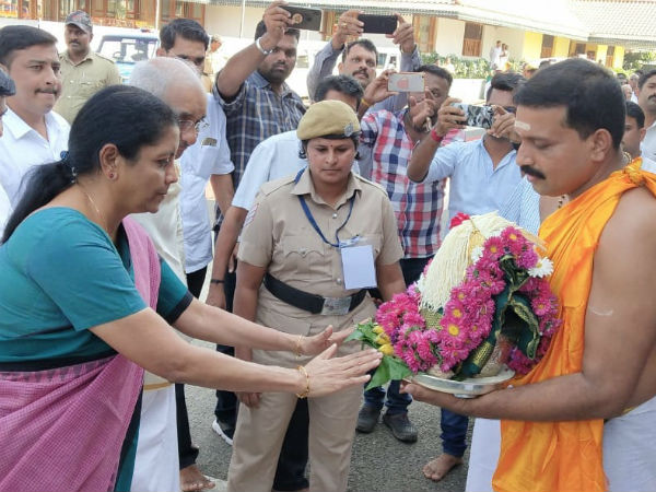 Nirmala Sitharaman visited Dharmasthala 