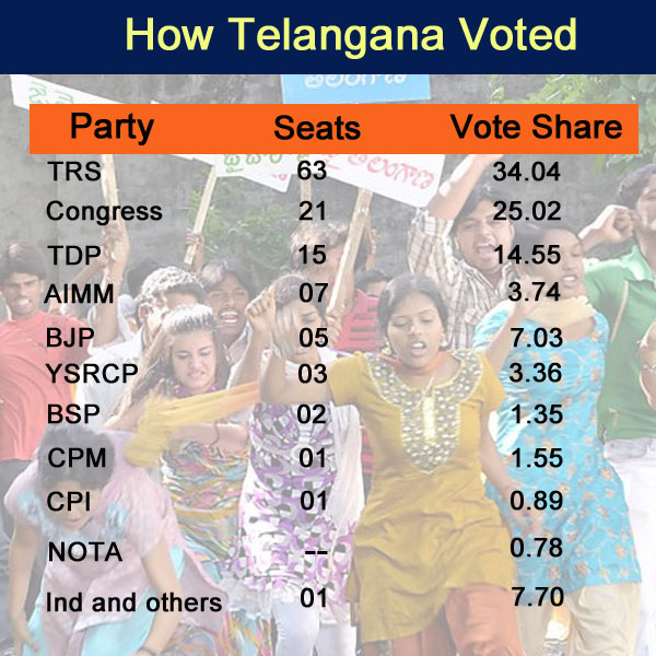 How Telangana voted in the 2014 election 