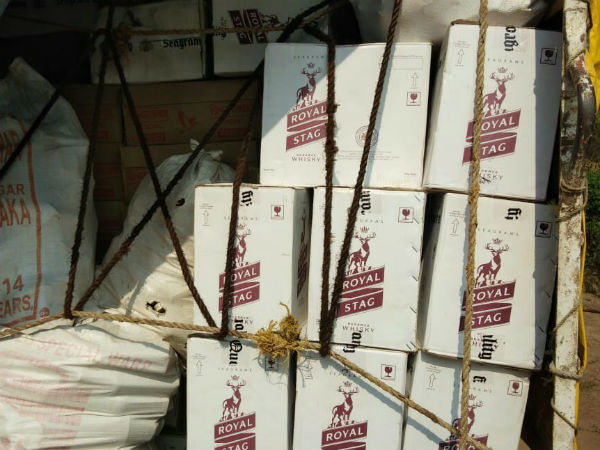 Goa liquor bottles found in Ramanagar