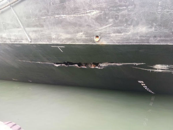 Diesel leak from a cargo tanker in NMPT