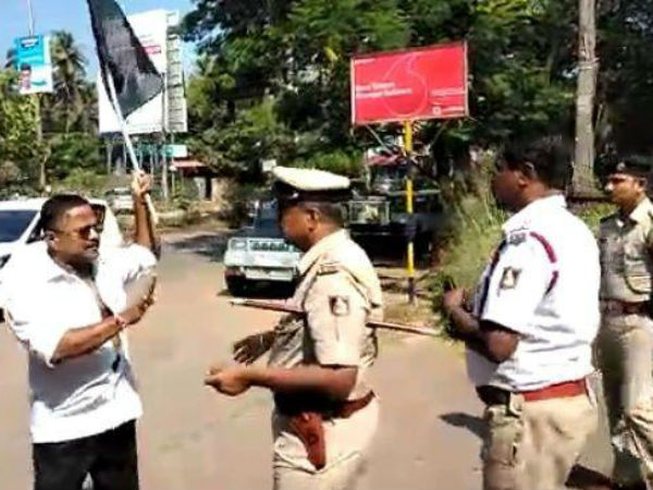 bjp leader franklin montero semi nude protest against tippu jayanti in mangaluru