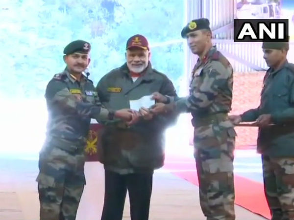 Narendra Modi celebrated Diwali with soldiers in Uttarkhand
