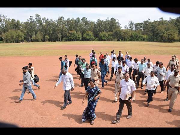 Kannada Sahitya Sammelan : DC inspects the spot 