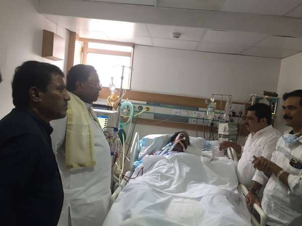 Harapanahalli former MLA MP Ravindra health critical Harapanahalli former MLA MP Ravindra health critical