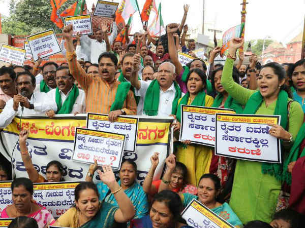 1 ಲಕ್ಷ ರೈತರಿಂದ ಪ್ರತಿಭಟನೆ