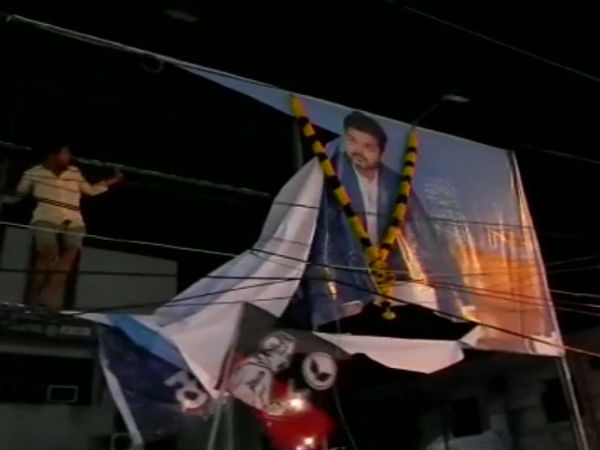 Protest against Sarkar movie in Tamilnadu Protest against Sarkar movie in Tamilnadu