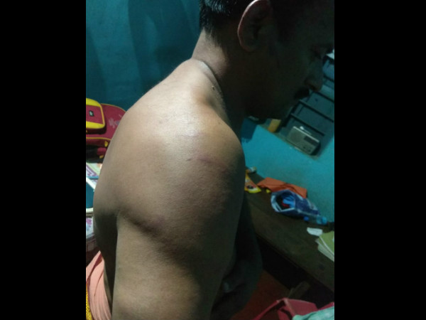 Police officer attacked a farmer in Sullia Police officer attacked a farmer in Sullia