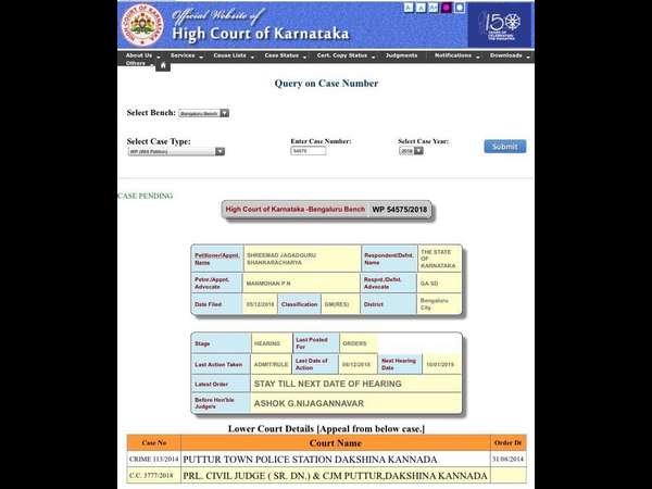 Karnataka High Court stay on further enquiry. Raghaveshwara Seer on Shyam Shastry death 