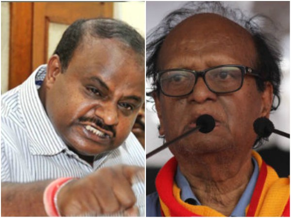 CM Kumaraswamy take dig at poet Chandrashekhar Patil CM Kumaraswamy take dig at poet Chandrashekhar Patil