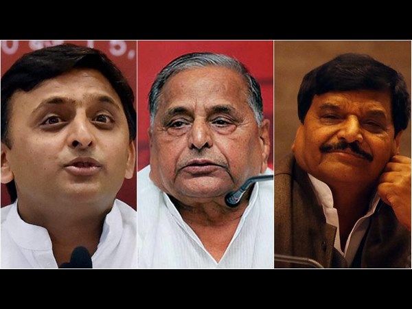 ಅಖಿಲೇಶ್ ಮತ್ತು ಮುಲಾಯಂ ಬಣ ಎಂದು ಸ್ಪಷ್ಟವಾಗಿ ಇಬ್ಬಾಗ 