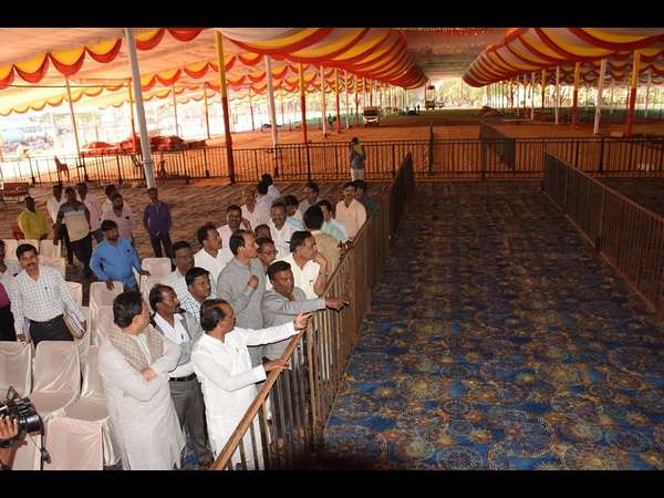 84th Kannada sahitya sammelana stage works complete
