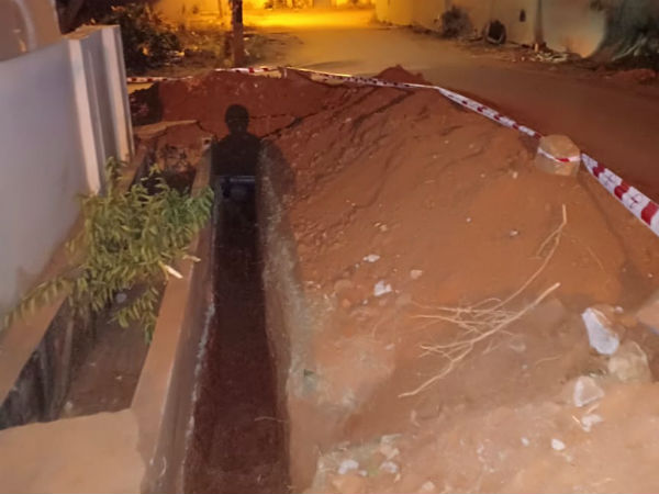 Tumakuru city limit road cutting causing problem to citizens