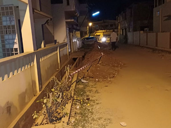 Tumakuru city limit road cutting causing problem to citizens