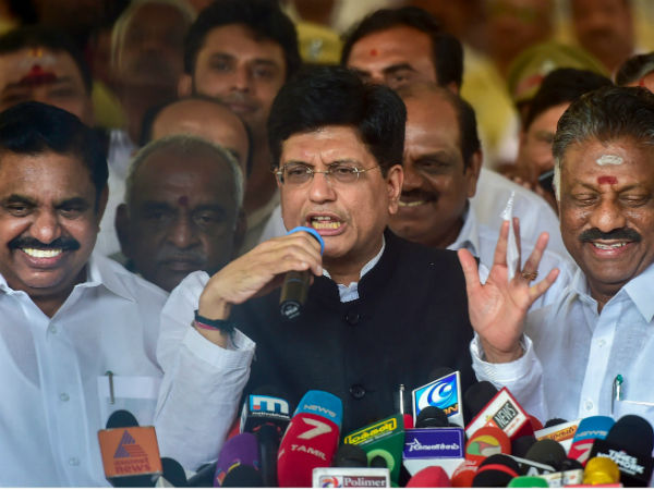 ಎಐಡಿಎಂಕೆ ಜೊತೆ ಬಿಜೆಪಿ ಮೈತ್ರಿ