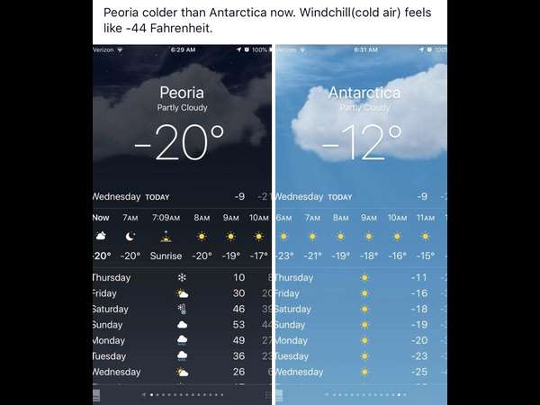 Cold wave disrupts normal life in America