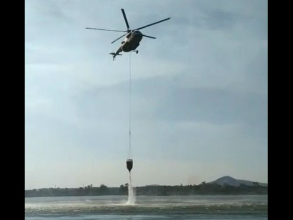 2 helicopters of the IAF were deployed to fire quench in the Bandipur 2 helicopters of the IAF were deployed to fire quench in the Bandipur