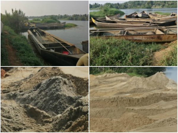 Police raid illegal sand mining site 