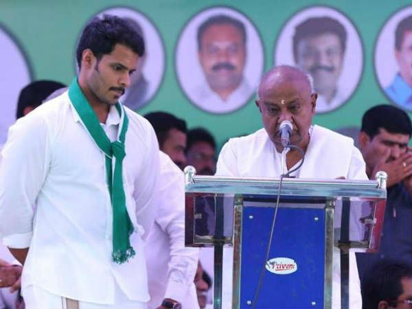  ನಿಖಿಲ್ ಅಭ್ಯರ್ಥಿ ಎಂದು ಘೋಷಣೆ 