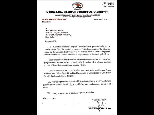 KPCC all set to formally invite RahulGandhi to contest from Karnataka