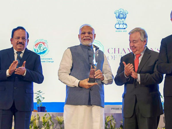 Pakistan demands UNEA to withdraw ‘Champions of Earth’ award from Indian PM Modi Pakistan demands UNEA to withdraw ‘Champions of Earth’ award from Indian PM Modi