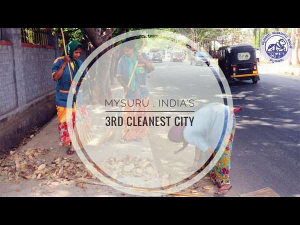 Mysuru has been ranked 3rd cleanest city in India