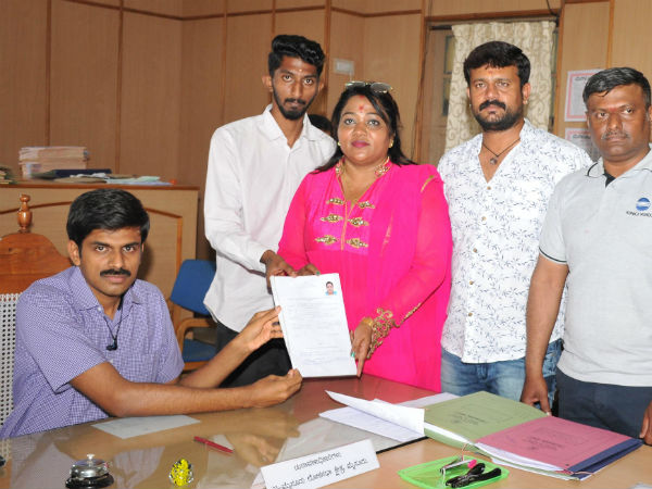Uttama prajakeeya party candidate filed nomination in Mysuru