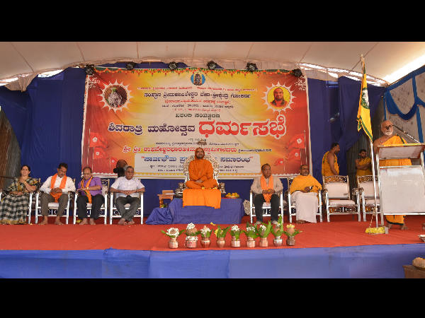  Raghaveshwara Swamijis Shivarathri speech in Gokarna. Temple has got back the ISO certificate